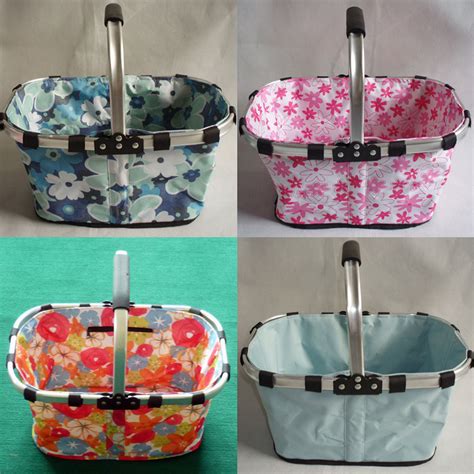 fabric basket metal handles|Fabric Basket With Handle .